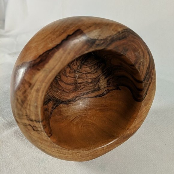 Vintage Olive Wood Herb Spice Grinder Mortar & Pestle Farmhouse Rustic Handmade - Picture 11 of 16